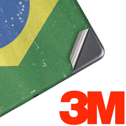 Brazil Flag Distressed iPad Skins